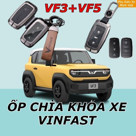 Ốp Chìa Khóa Xe VinFast VF3, VF5 - Dùng Chung Mẫu Mới