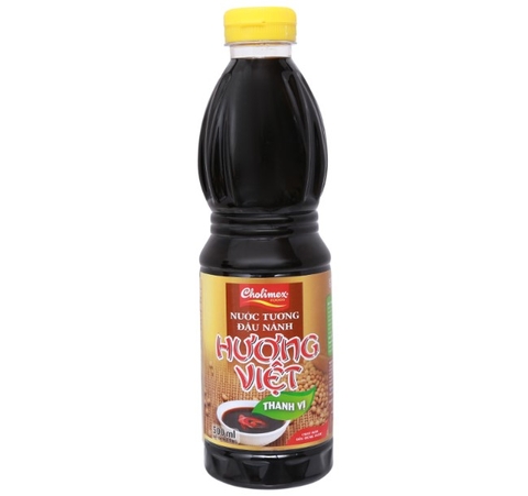 Xì dầu đậu nành Hương Việt thanh vị, chai 500ml
