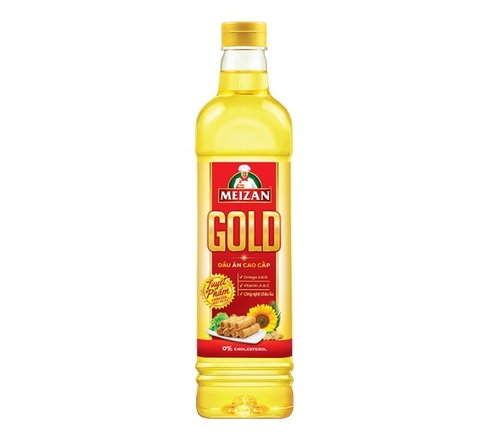Dầu ăn cao cấp Meizan Gold, chai 1 lít