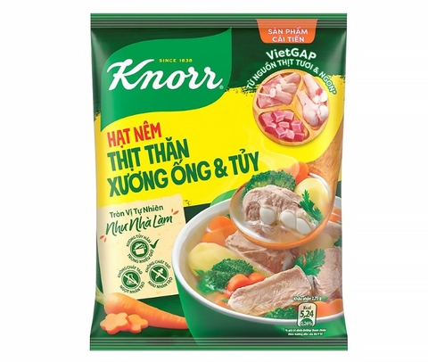 Hạt nêm Knorr thịt thăn, xương ống, tủy gói 65g