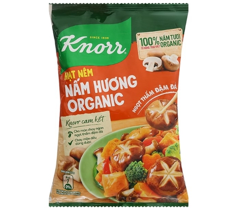 Hạt nêm Knorr nấm hương organic, gói 800g