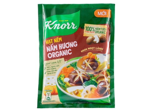 Hạt nêm chay Knorr nấm hương organic gói 136g