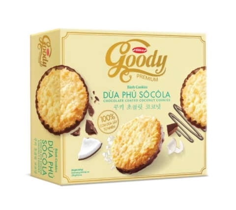 Bánh Goody dừa phủ Socola, hộp 228g