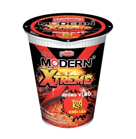 Mì Modern Xtreme vị bò, ly 66g