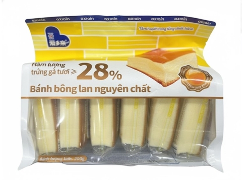 Bánh bông lan nguyên chất nhãn hiệu Aixiancqin, gói 360g