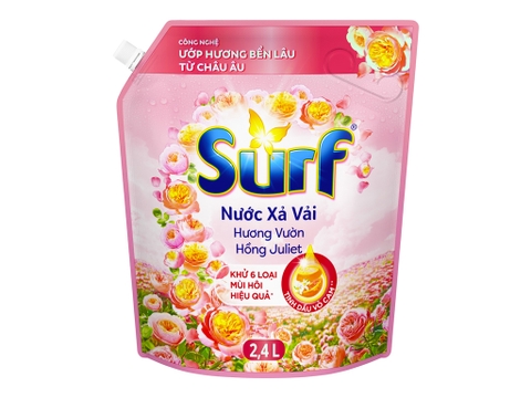 Nước xả vải Surf hương vườn hồng Juliet túi 2.4 lít