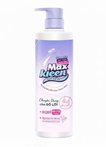 Nước giặt đồ lót MaxKleen hương hoa Mẫu Đơn, chai 650g