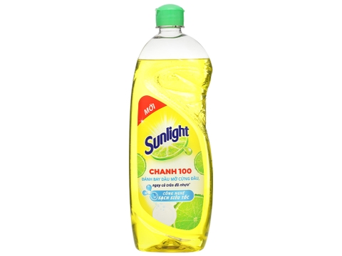 Nước rửa chén Sunlight Chanh 100, chai 750ml