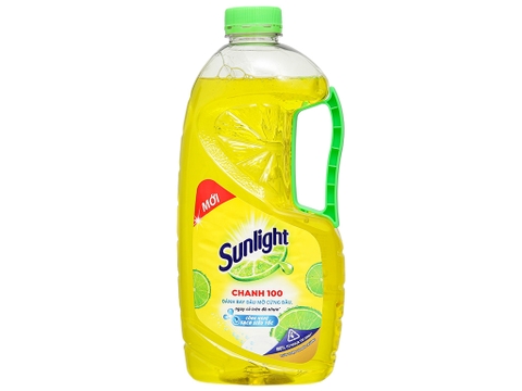 Nước rửa chén Sunlight Chanh 100, chai 1.5L