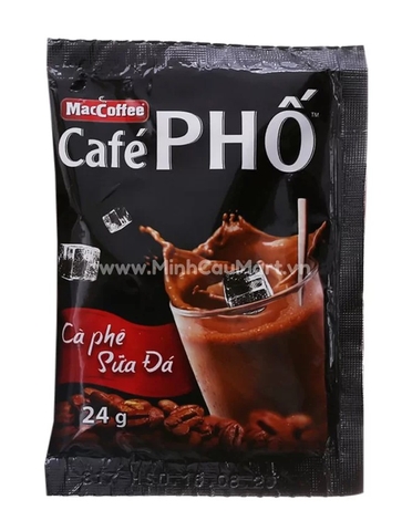 Cà phê Phố sữa đá, bịch 30 gói x 24g