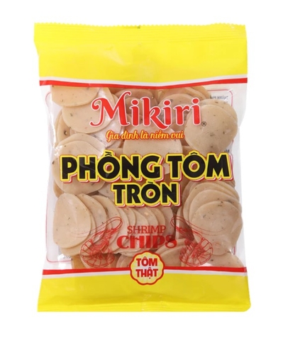 Bánh phồng Tôm tròn Mikiri, gói 200g