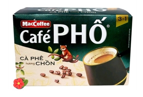 Café Phố MacCoffee cà phê hương Chồn hộp 10 gói