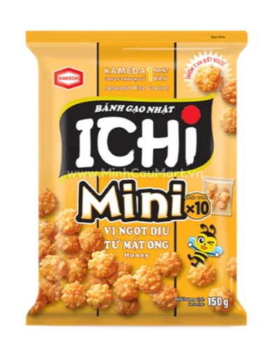 Bánh gạo ichi Mini vị mật ong150g