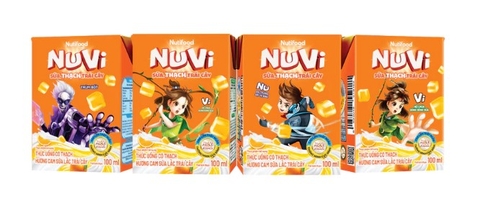 Sữa thạch trái cây Nuvi hương Cam 110ml