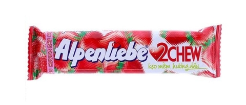 Kẹo mềm Alpenliebe 2Chew hương Dâu 24.5g