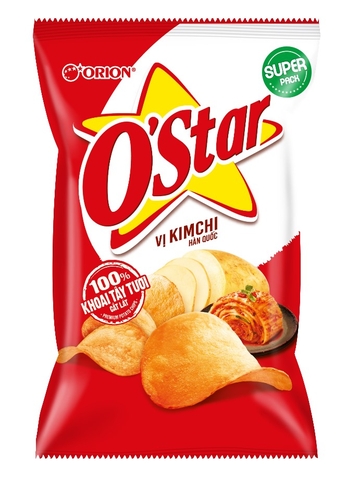 Bánh Snack O'Star vị Kim Chi Hàn Quốc gói 55g