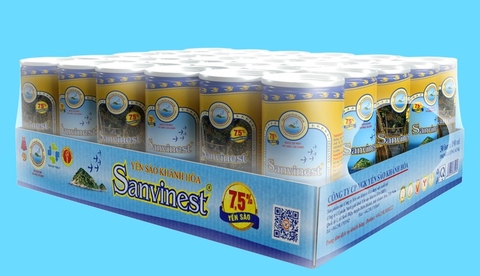 Nước yến sào Khánh Hòa Sanvinest lon 190ml - Khay 30 lon