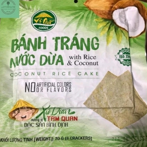 Bánh tráng nướng nước Dừa Bình Định