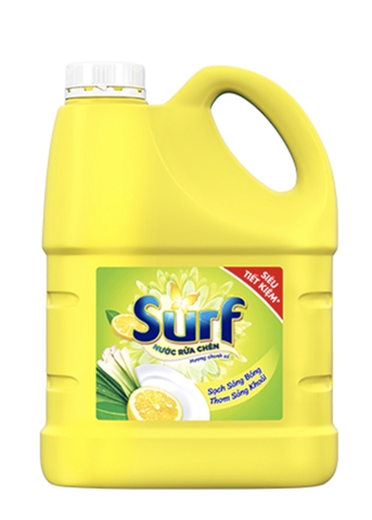 Nước rửa chén Surf hương Chanh sả, can 1,4kg