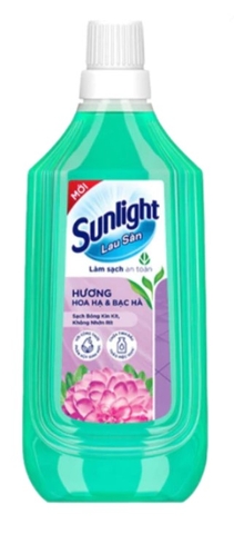 Nước lau sàn Sunlight_tinh dầu thảo mộc, hương Hoa hạ Bạc hà (1kg)