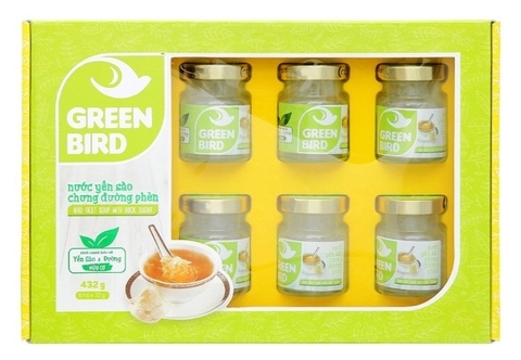 Nước yến sào chưng đường phèn Green Bird (hộp quà)