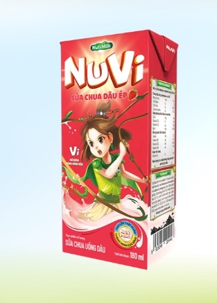 Sữa Nuvi thạch hương Dâu, 110ml
