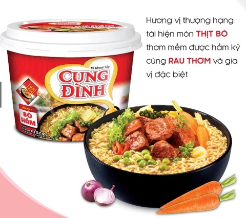Mì Cung Đình Khoai Tây bò hầm (thố) 77g