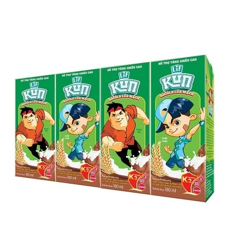 Sữa Kun hương Socola lúa mạch, 180ml