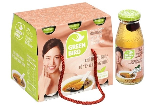 Chè dưỡng nhan tổ Yến và Trùng hạ thảo 185ml – Lốc 4 hủ