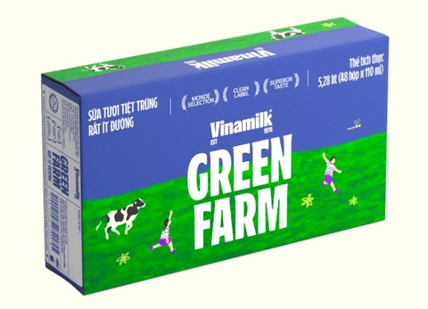 Sữa Vinamilk Green Farm rất ít đường 110ml
