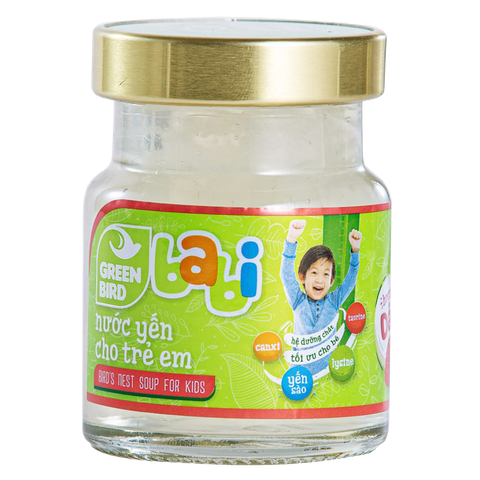 Green Bird - Babi nước Yến cho trẻ em hương Dâu - (4hũ*72g)