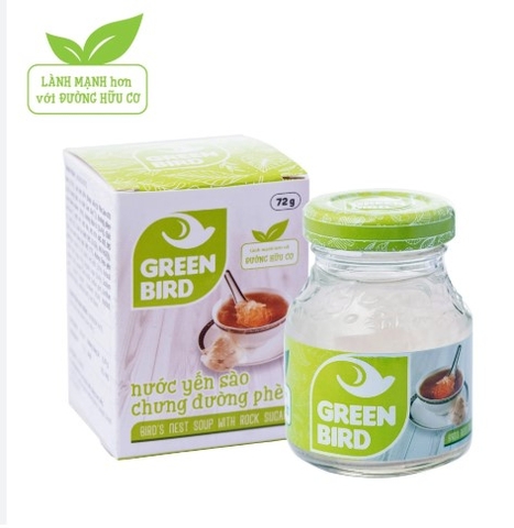 Nước yến sào chưng đường phèn Green Bird (hộp quà)