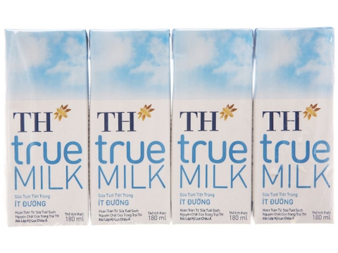 Sữa TH True Milk (ít đường) 180ml