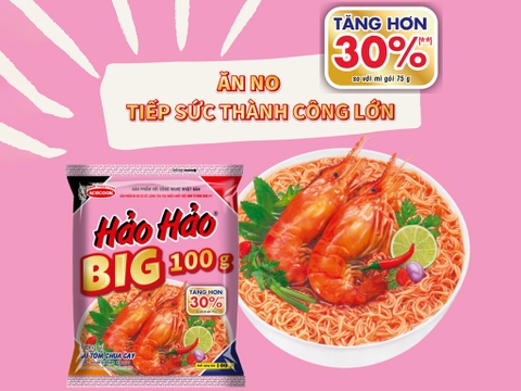 Mì Hảo hảo tôm chua cay, Big 100g