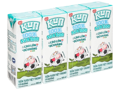 Sữa kun có đường, 180ml