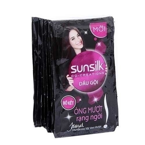 Dầu gội Sunsilk (đen, óng mượt rạng ngời) dây, 6gr