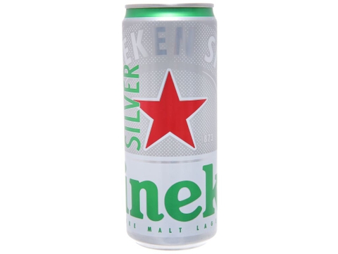 Bia Heineken Bạc, lon 330ml