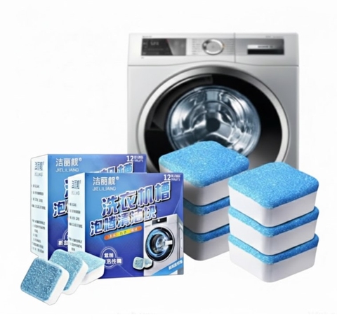 Hộp 12 viên tẩy vệ sinh lồng máy giặt