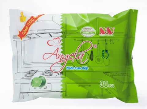 Khăn lau bếp Angela 30 tờ (24x31cm)