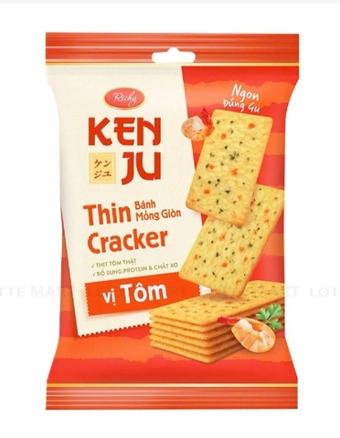 Bánh Cracker Kenju vị Tôm, gói 192g