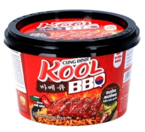Mì trộn Cung Đình Kool BBQ sườn nướng, thố 105g