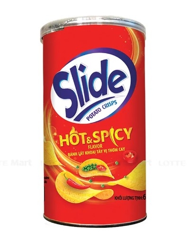 Bánh lát khoai tây Slide vị thơm cay, 60g