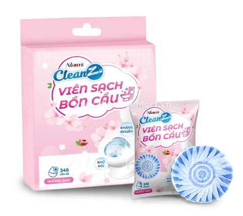 Viên sạch bồn cầu CleanZ hương Đào, viên 50g
