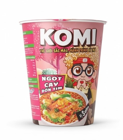 Mì Komi vị sườn, ly 60g