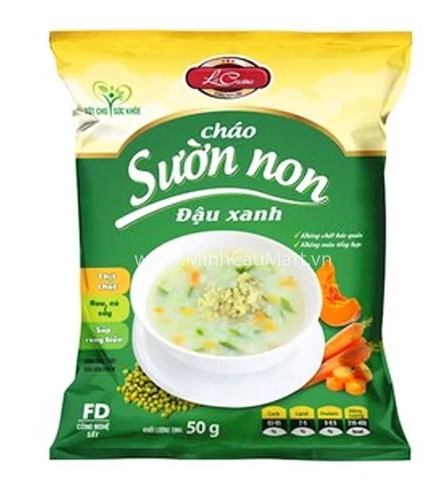 Cháo sườn non đậu Xanh gói 50g