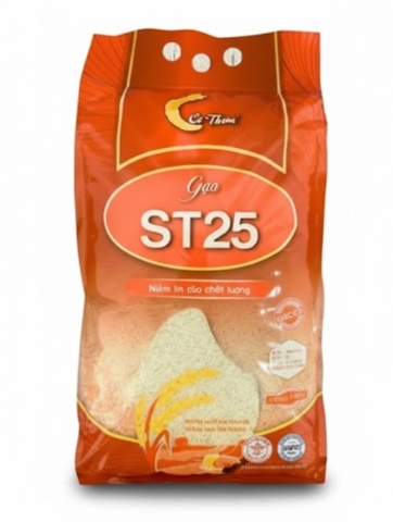 Gạo ST25, cỏ thơm, túi 5kg