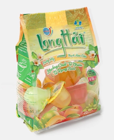 Thạch rau câu Long Hải vị trái cây nhiều màu, cốc tròn