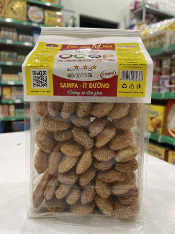 Bánh Sampa ít đường, bánh gạo huyết rồng, gói 300g