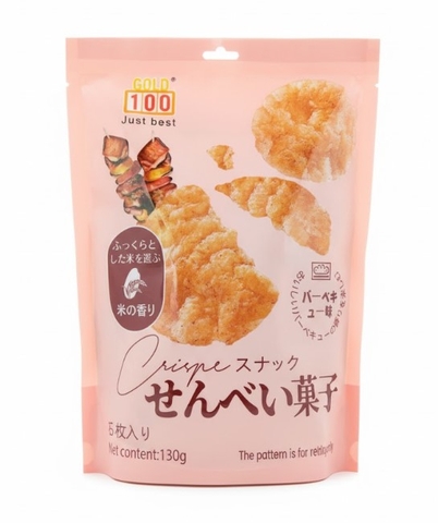 Bánh gạo vị thịt nướng BBQ, gói 130g