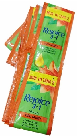 Dầu gội Rejoice siêu mượt 3in1, gói 5,8ml